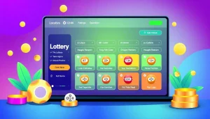 Experience seamless betting on มาชัวร์เบท with an intuitive interface showcasing various lottery options.