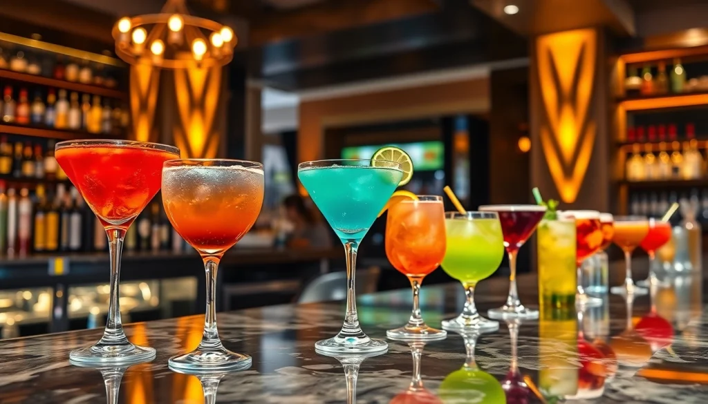 Enjoy a delightful berlin cocktailkurs with beautifully crafted cocktails ready for mixing.