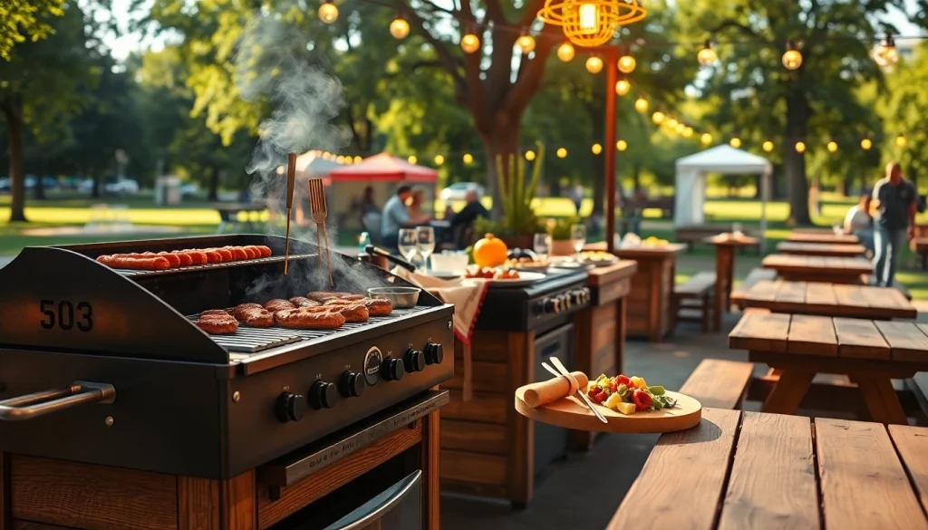 Exceptional catering service from a Caterer für Grillbuffet und BBQ in Berlin featuring a beautifully arranged grill buffet.