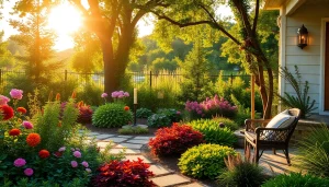 Enhance your property with our expert landscape design service showcasing vibrant garden aesthetics.