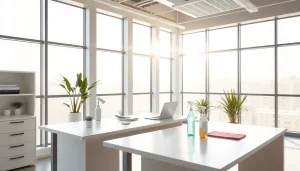 Enhance your workspace with Jacksonville commercial cleaning that ensures a spotless, professional office ambiance.