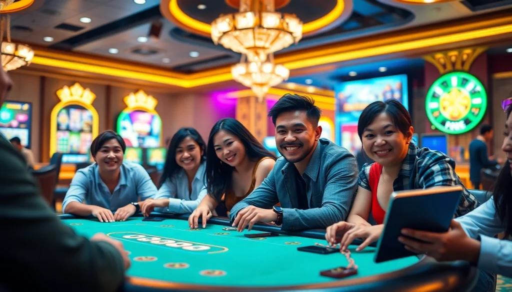 Experience the thrill of pagcor online casino with players enjoying an animated poker game.