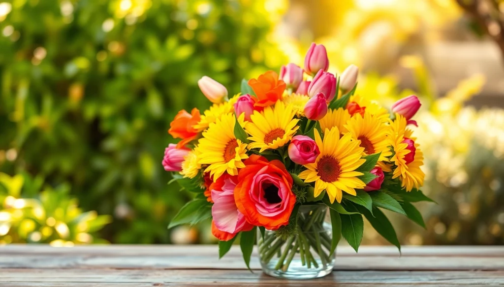 Arrange stunning Orange County flowers in a colorful bouquet to brighten any space.