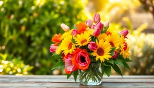 Arrange stunning Orange County flowers in a colorful bouquet to brighten any space.