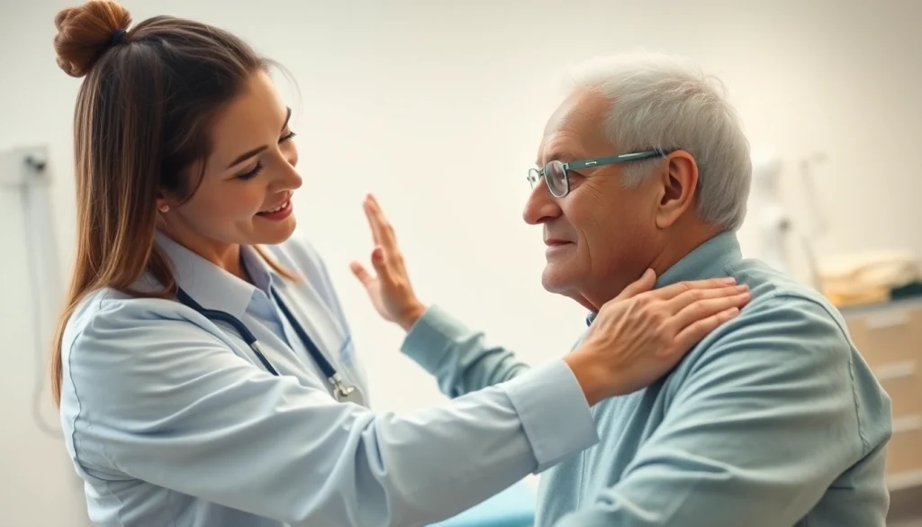 Experienced physiotherapist assisting senior patients in Edmonton for improved mobility and health.