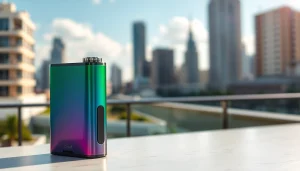 Hqd Cirak am Tisch präsentieren, stilvolles Design und lebendige Farben.