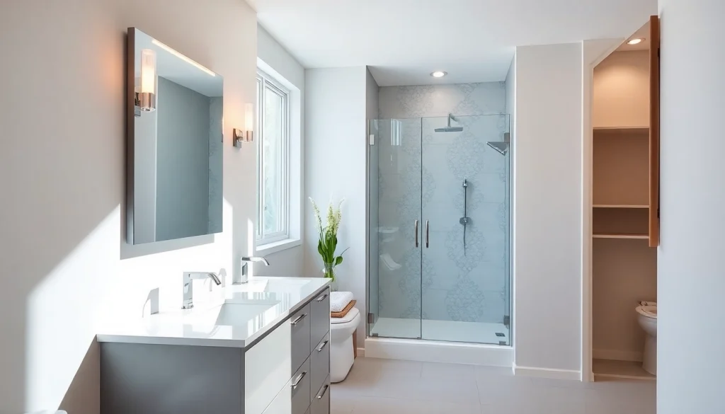 Transform your space with innovative bathroom remodels ideas featuring modern décor and elegant finishes.
