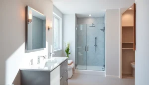 Transform your space with innovative bathroom remodels ideas featuring modern décor and elegant finishes.