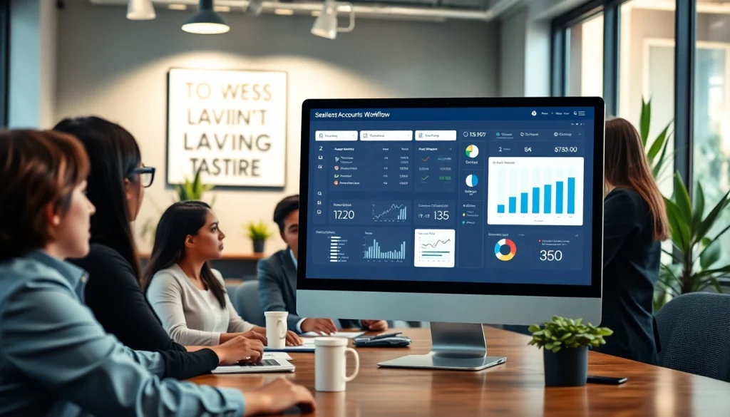 Streamlined accounts payable workflow software interface enhancing team collaboration and productivity