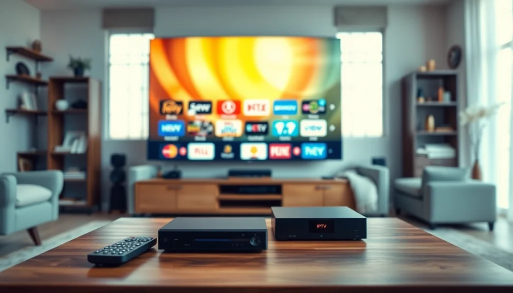 Enjoy streaming with a leading IPTV provider in UK while relaxing in a cozy living room.