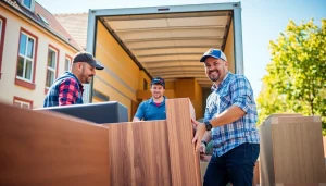 Efficient moving service by Umzugsfirma Erlangen handling furniture with care.
