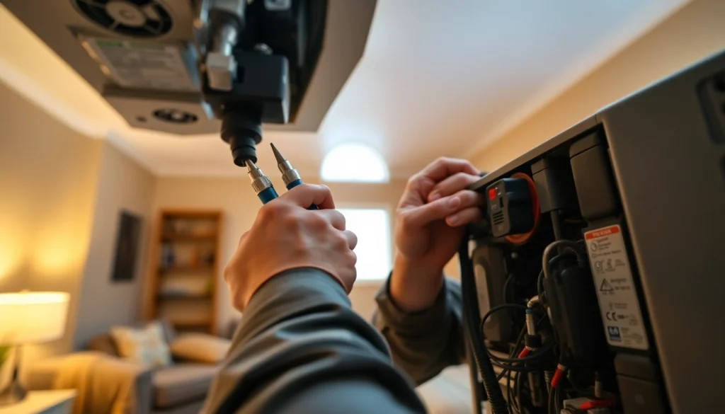 AC repair services provided by a technician in Glendale, AZ, ensuring optimal cooling solutions.