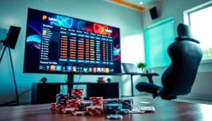 Immerse in the excitement of tab66 with a vibrant online betting interface showcasing casino games.