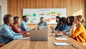 Discussing strategies for a Small Business Membership Plan during a professional meeting.