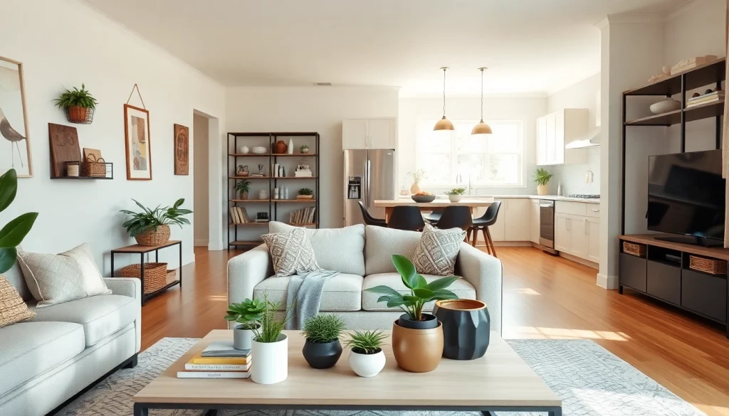 House organizer Alpharetta showcasing a beautifully organized living space with natural lighting.