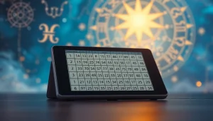 Engaging visualization of a destiny matrix calculator showcasing its features and astrological elements.