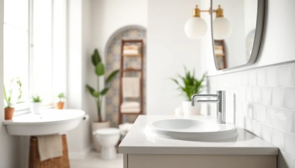 Transform your space with an affordable bathroom remodel, featuring a stylish vanity and inviting decor.
