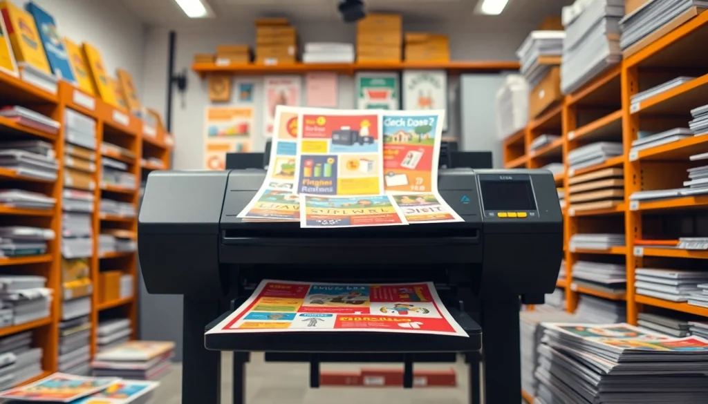 Capture vibrant school poster printers producing colorful educational materials for classrooms.
