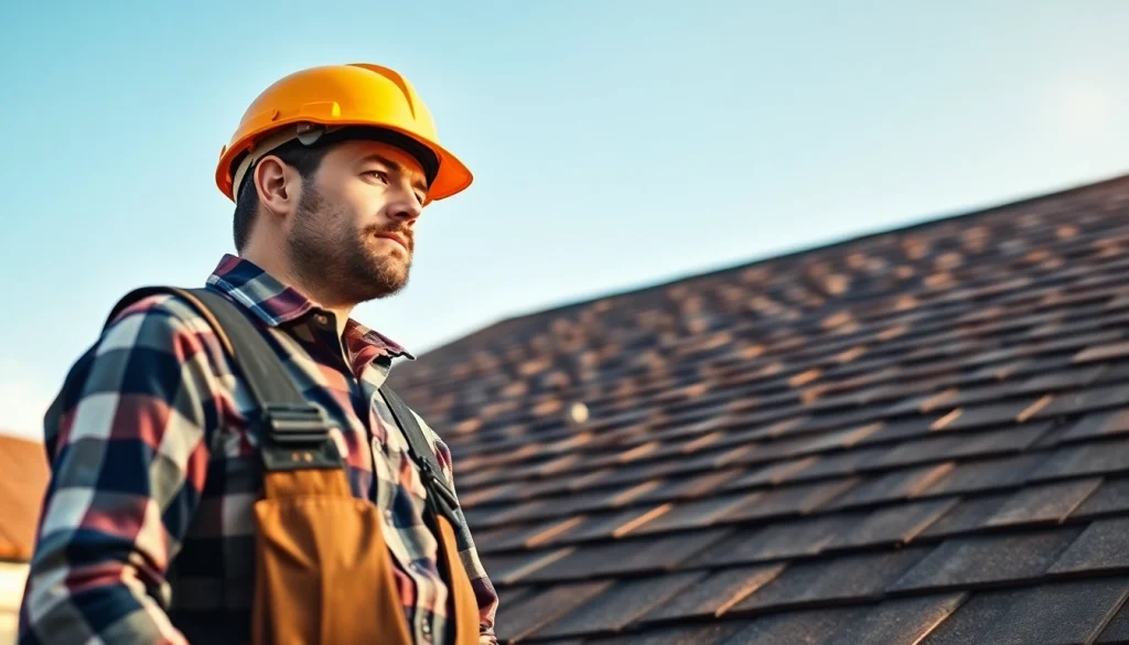 Inspecting a residential roof replacement for quality assurance and durability.