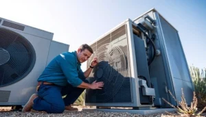 Expert HVAC service performing ac repair in mesa az with precision and care.