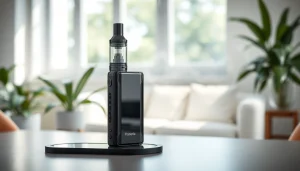 Elevate your experience with our premium B12 vape device in a modern setting.