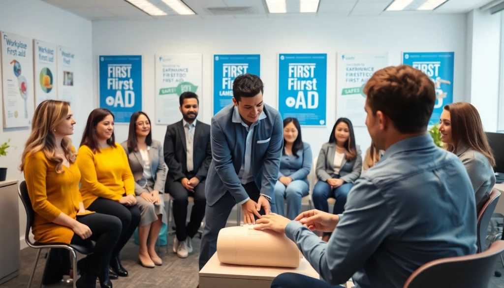 Enhance workplace first aid knowledge through engaging training with diverse employees and a certified instructor.