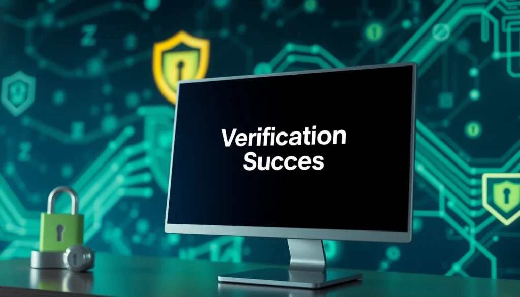 먹튀사이트의 안전한 검증 과정을 강조하는 전문 디지털 환경 이미지