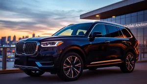 Experience premier car service Atlanta with a luxurious black SUV offering elegant airport transportation.