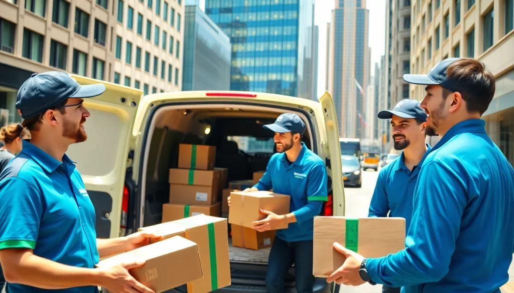 Delivering packages through a professional nationwide courier service with a reliable team.