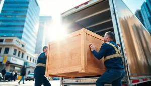 Load your belongings securely with https://starvanlinesmovers.com experienced movers in action.
