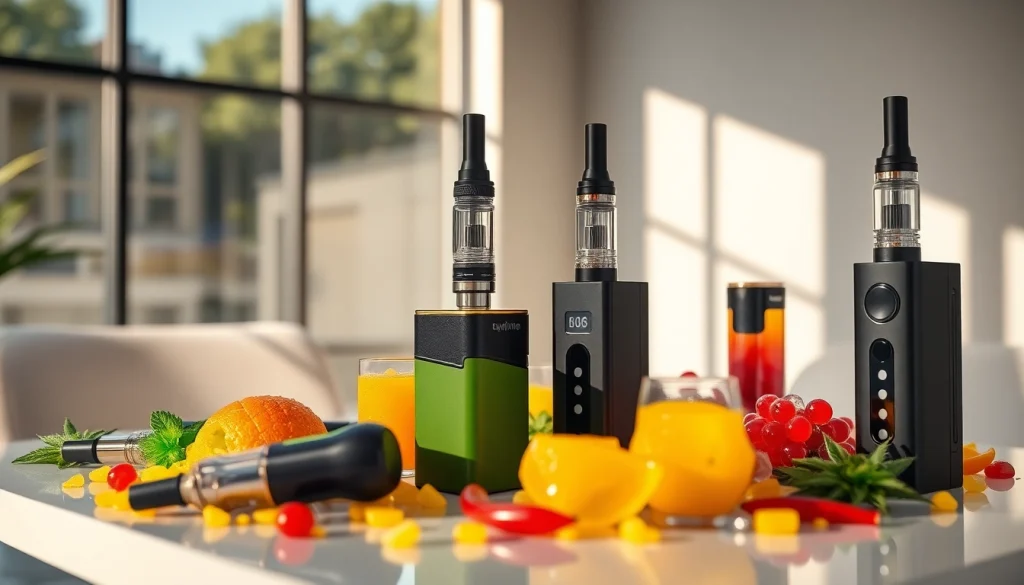Showcasing wax vaporizers alongside vibrant concentrates for an appealing display.