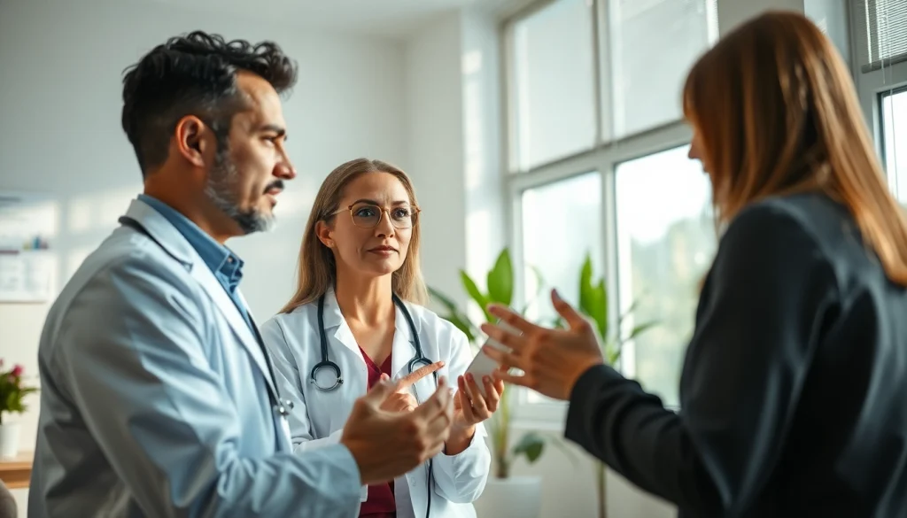 Discussing bhrt in a professional healthcare setting with engagement and trust