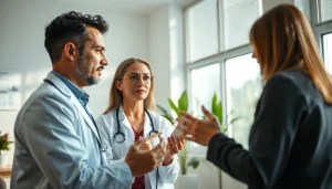 Discussing bhrt in a professional healthcare setting with engagement and trust