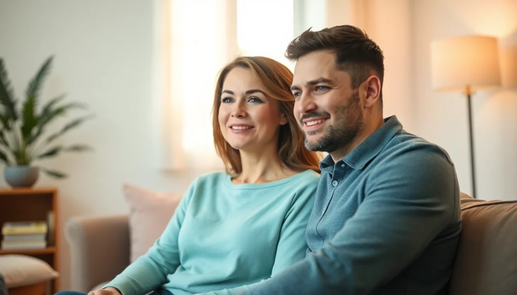 Couples Therapy Austin session with a supportive therapist guiding a couple in a calming environment.