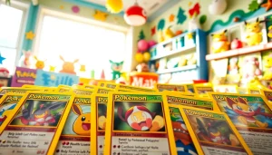 Showcasing a collection of Pokemon tcg india cards in an inviting setting, emphasizing their vibrant designs.