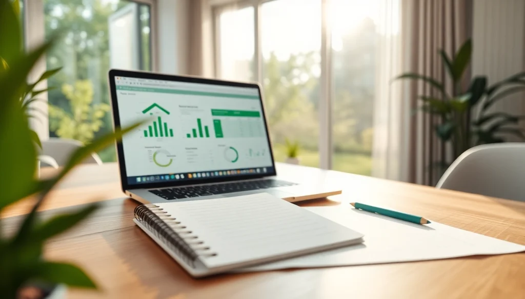 Calculate residential energy calculation in a modern office with natural light.