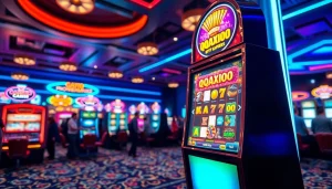 Rasakan keseruan bermain mesin QQAXIOO slot dengan suasana kasino yang ceria.