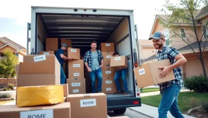 Efficient movers from bennettsmoving packing a truck for a transition, reflecting their professionalism.