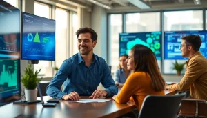 Enhance Cloud infrastructure and DevOps services with a collaborative team in a modern workspace.