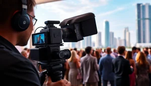 Capturing moments of Miami Corporate Event Videography Photography during a lively corporate conference