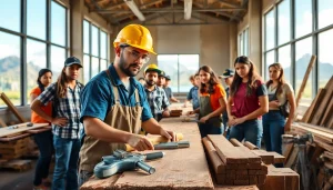 Engaging scene showcasing trade schools in Hawaii with students learning hands-on skills.