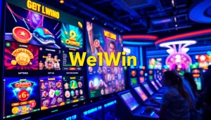Experience the thrill of We1Win online casino games with vibrant visuals and engaging gameplay.