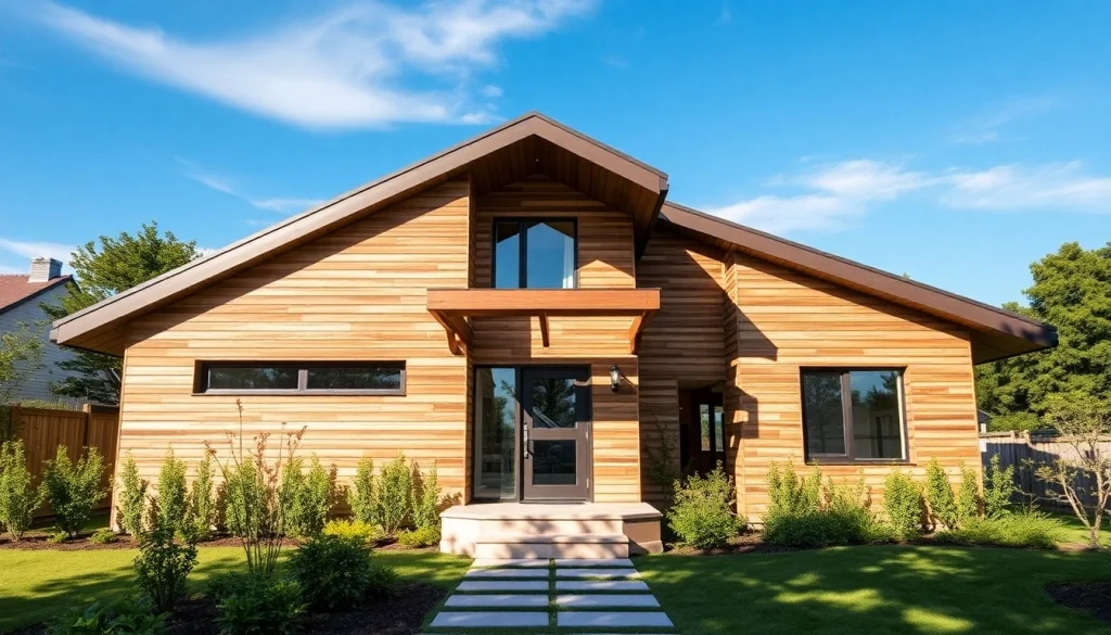 Inviting SIP house for sale featuring a modern design and beautiful landscaping in a sunny environment.