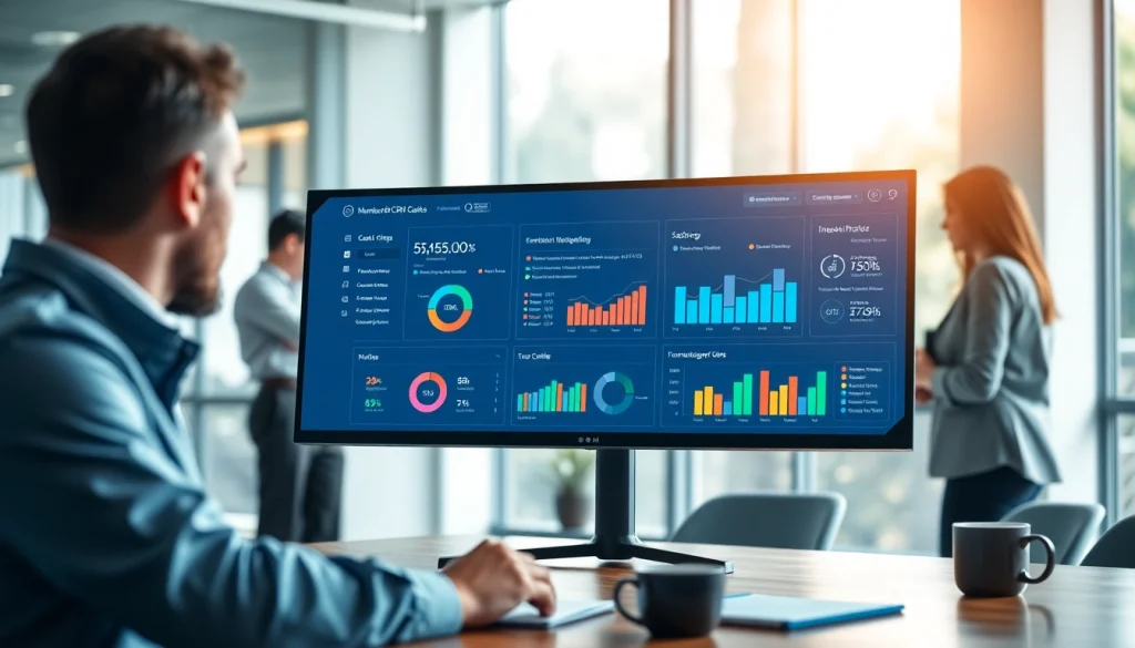 Enhance your membership CRM experience with a user-friendly dashboard in a professional setting.