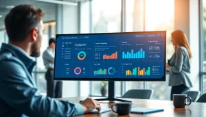 Enhance your membership CRM experience with a user-friendly dashboard in a professional setting.