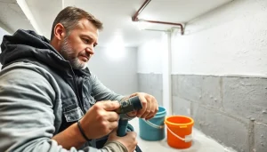 Ensure your basement waterproofing is effective with professional techniques and tools in action.