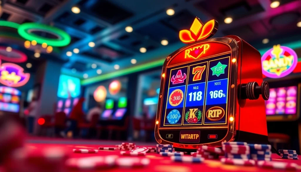 Memenangkan permainan di batman138 rtp dengan mesin slot berwarna-warni yang cerah.