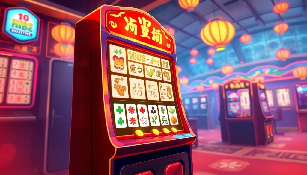 Play a thrilling MAHJONG SLOT game with vibrant graphics and exciting features.