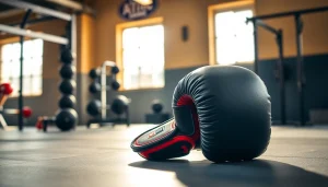 MMA Handschuhe für Training und Sparring, gezeigt in einem professionellen Trainingsumfeld.