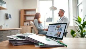 Enhancing patient engagement with effective dental marketing showcased in a modern dental office.